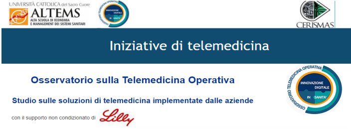 survey iniziative di telemedicina